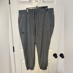 koi Gray Drawstring Jogger Pants